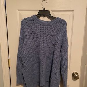 Aerie Blue Chunky Sweater Oversized